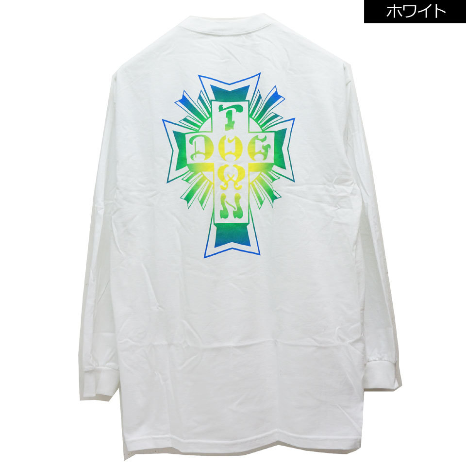 dogs ロンT ブラックバージョン DOGTOWN 全2色 ドッグタウン DOG TOWN ロンT Tシャツ FADE CROSS