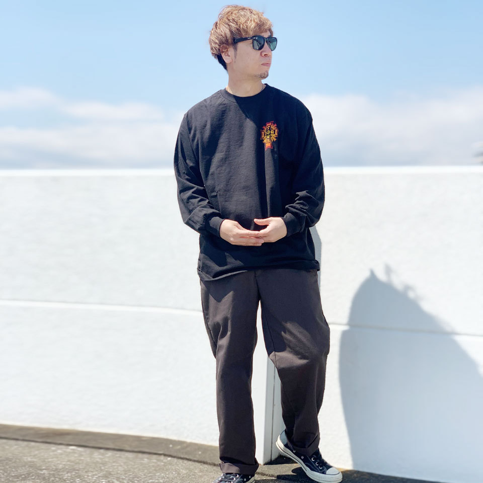 新品未使用✨ドッグタウン dog twon ドクロ　B系 bboy ストリート DOG TOWN / CROSS LOGO L/S Tee