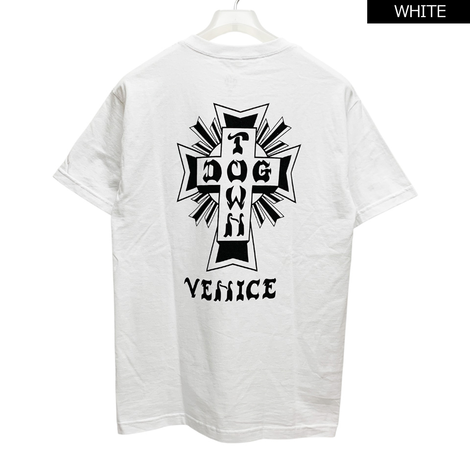 DOGTOWN（ドッグタウン） 全2色 DOG TOWN Tシャツ VENICE CROSS LOGO S