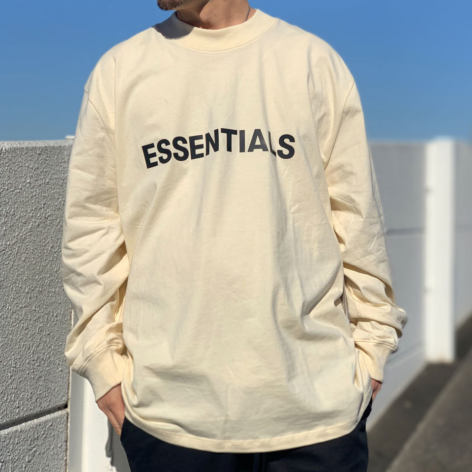 全2色 エッセンシャルズ ESSENTIALS ロンT LOGO L/S Tee FEAR