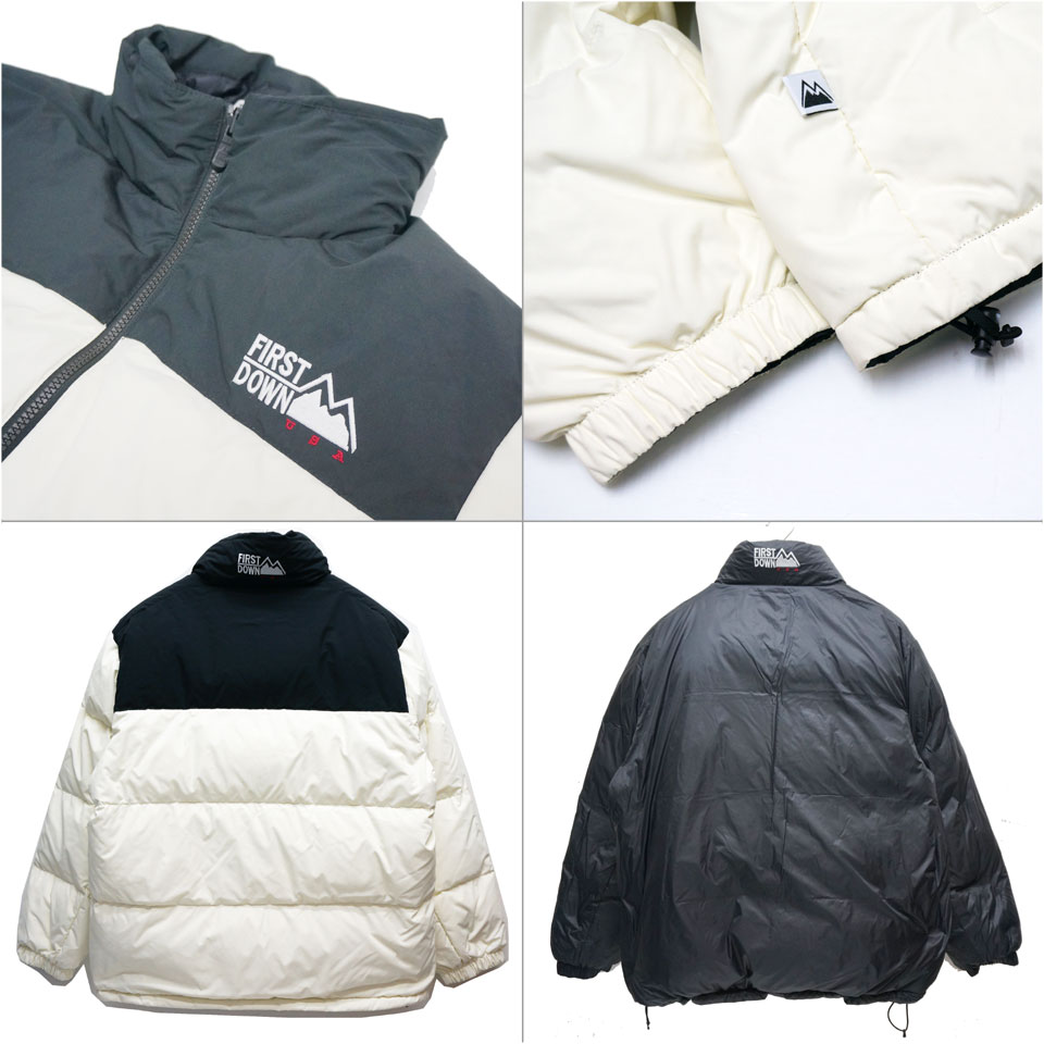 ファーストダウン FIRST DOWN リバーシブル ダウンジャケット REVERSIBLE BUBBLE DOWN JACKET MICROFT  F342500C ホワイト 白 WHITE ブラック 黒 BLACK : firstdown2202wht : Mr-vibes - 通販 -  Yahoo!ショッピング