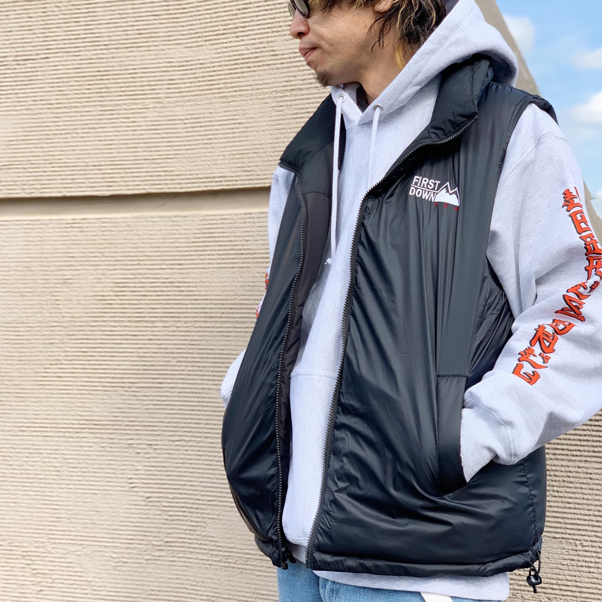 FIRST DOWN SALE セール ファーストダウン ダウンベスト BUBBLE