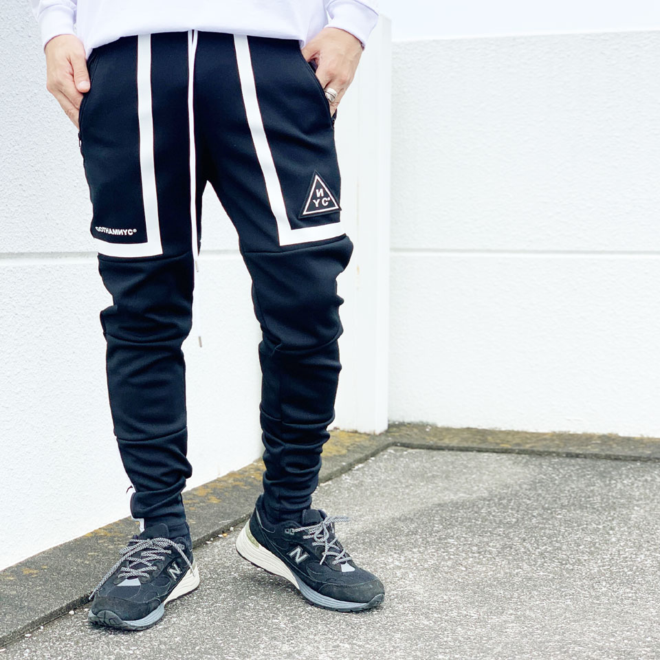 ウォーキング・ランニングウェア GOTHAM NYC ゴッサム GOTHAM NYC スキニージャージー LINE SKINNY JERSEY PANTS