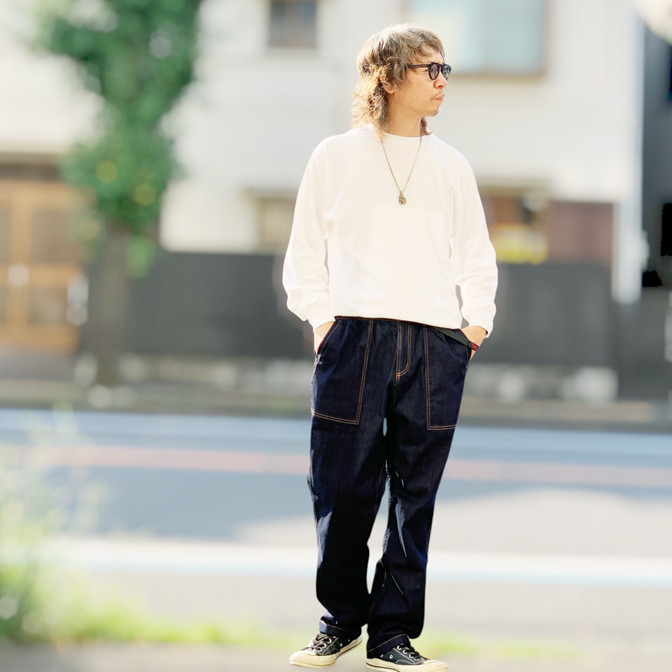 Gramicci（グラミチ） デニムルーズテーパードリッジパンツ DENIM