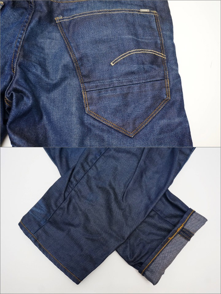 送料無料 G-STAR RAW ジースターロウ デニム パンツ ARC 3D SLIM / HYDERITE DENIM PANT 立体裁断 アーク  コーディング ジーンズ / ダークエイジド