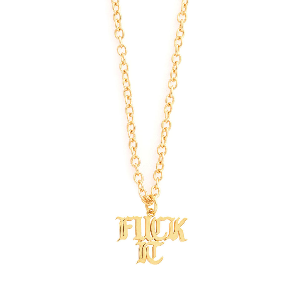 HUF（ハフ） ネックレス HUF FUCK IT GOLD NECKLACE アクセサリー