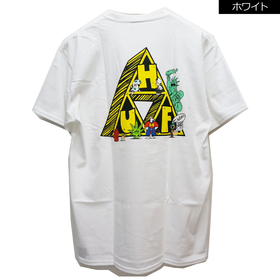 HUF 全2色 ハフ Tシャツ SATURDAY MORNING TT TEE 半袖 ホワイト