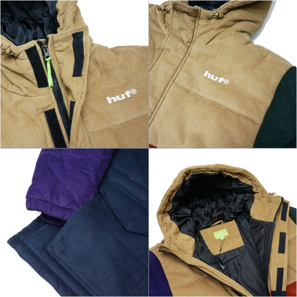 HUF◇MIXED UP CORD JACKET/ジャケット/L/コーデュロイ/マルチカラー-