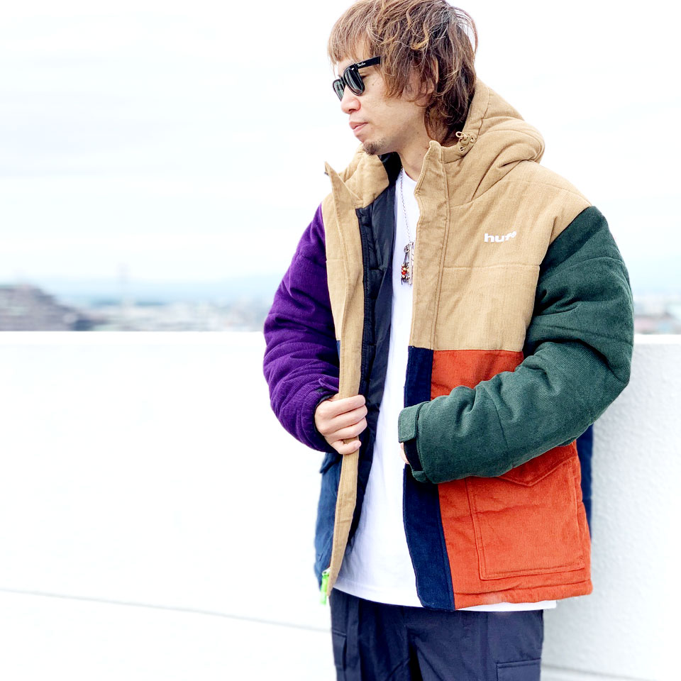 SALE セール ハフ HUF 中綿ジャケット ANGLIN CORD INSULATED JACKET コーデュロイ CORDUROY マルチカラー