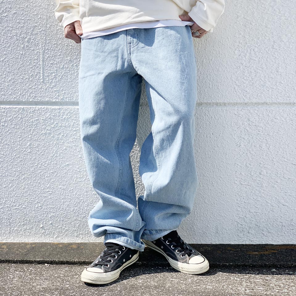 SALE セール ハフ HUF デニムパンツ CROMER SIGNATURE PANT バギーパンツ バギーデニム デニム ジーンズ ライトブルー