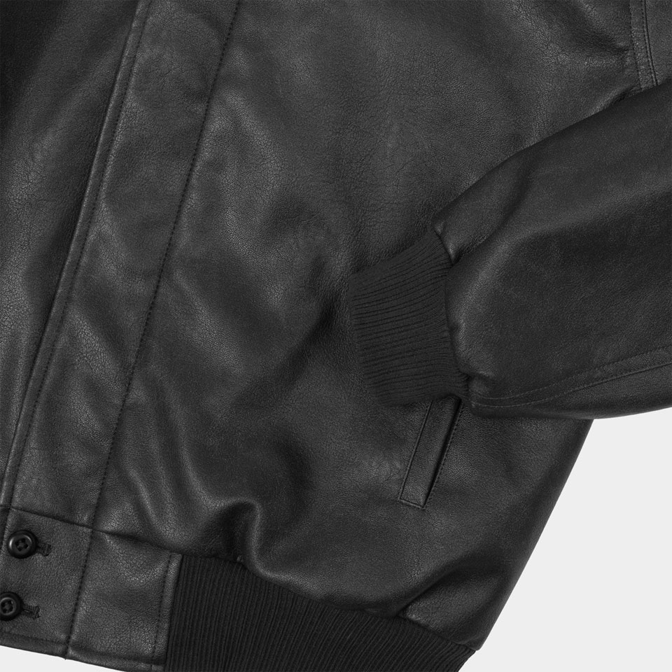 HUF（ハフ） HUF PUレザージャケット ボンバージャケット