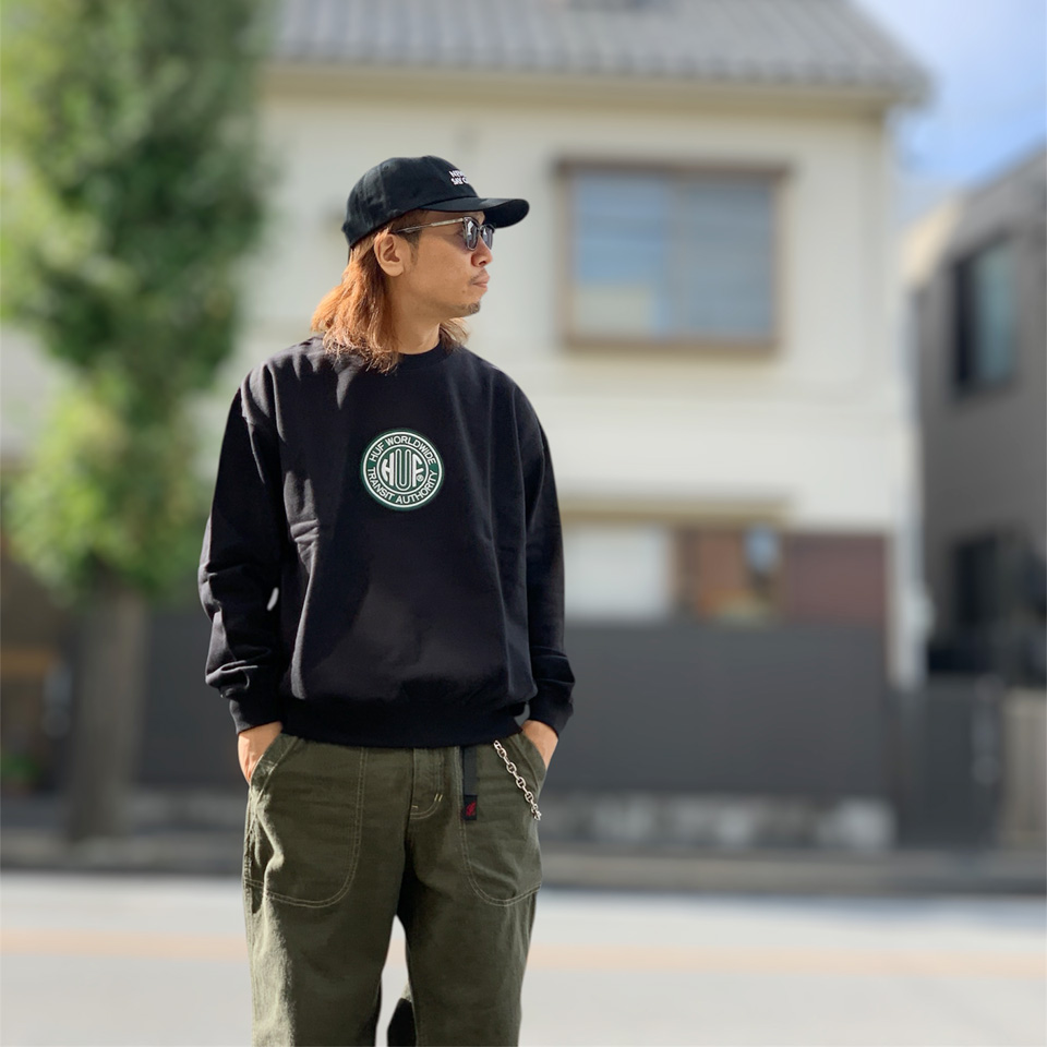 HUF（ハフ） SALE セール クルースウェット TRANSIT AUTHORITY