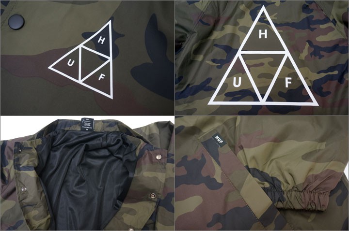 HUF（ハフ） コーチジャケット TRIPLE TRIANGLE COACH JACKET カモ 