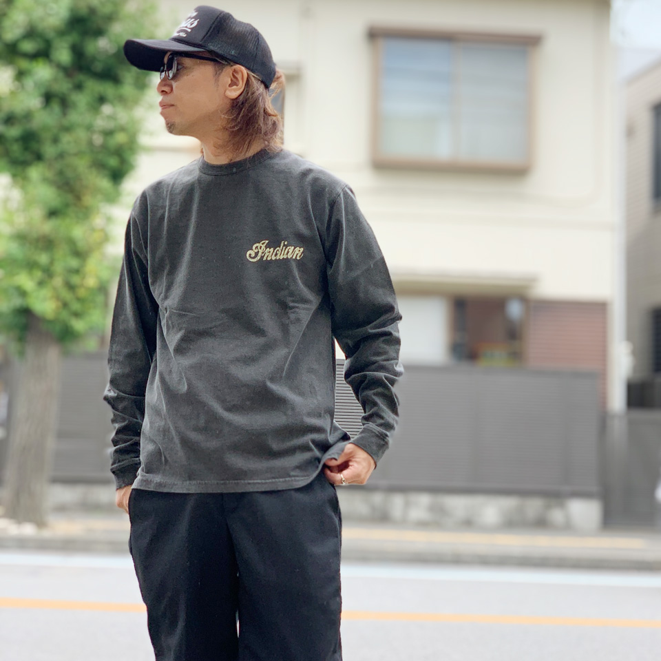 全2色 インディアンモーターサイクル INDIAN MOTORCYCLE ロンT Tシャツ