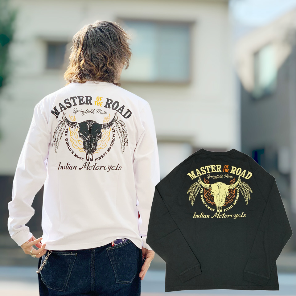 全2色 インディアンモーターサイクル INDIAN MOTORCYCLE ロンT Tシャツ