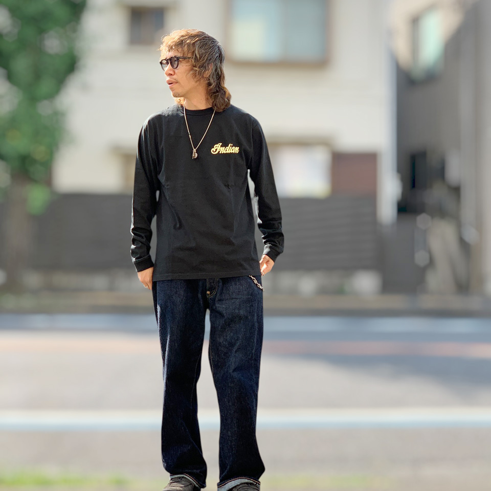 全2色 インディアンモーターサイクル INDIAN MOTORCYCLE ロンT Tシャツ