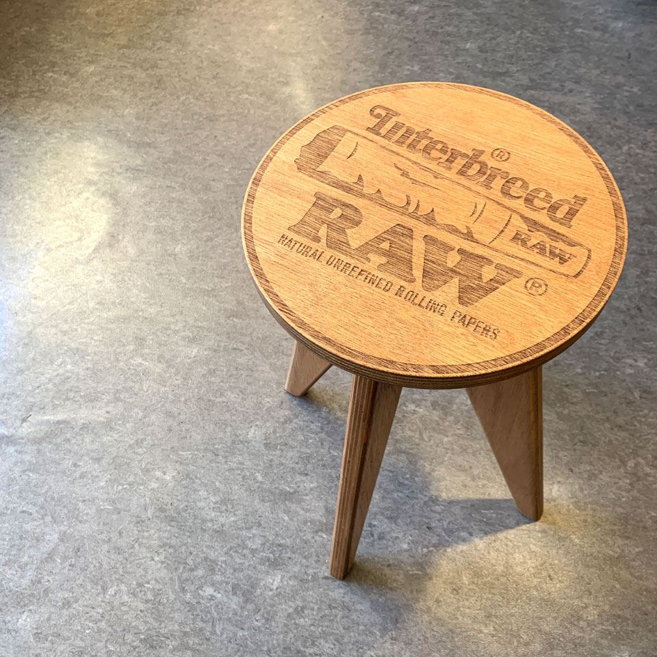 RAW interbreed コラボ ラウンドスツール chair 椅子 【公式通販】