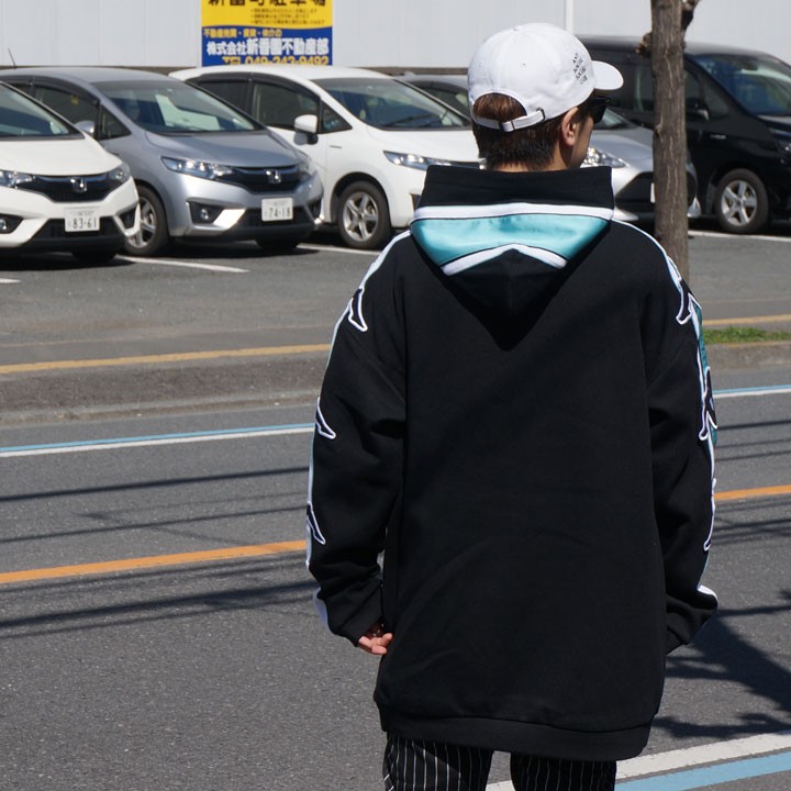 Kappa KAPPA カッパ パーカー BIG BANDA SWEAT HOODIE ブラック