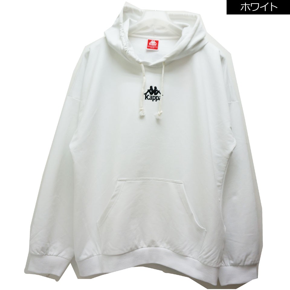 Kappa（カッパ） パーカー BIG SILHOUETTE HOODIE ブラック 黒 BLACK