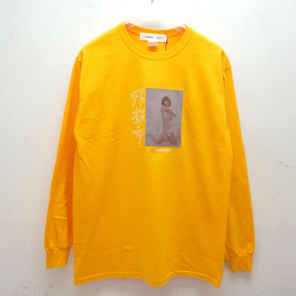 ロンリー LONELY論理 ロンT Tシャツ SOFT ON DEMAND ICHII L/S Tee オレンジ ORANGE ソフトオンデマンド