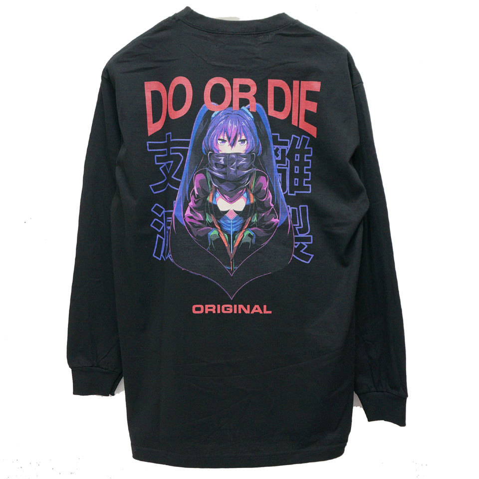 LONELY論理 ロンリー LONELY ロンT Tシャツ DO OR DIE L/S Tee ブラック 黒 BLACK #18コレクション