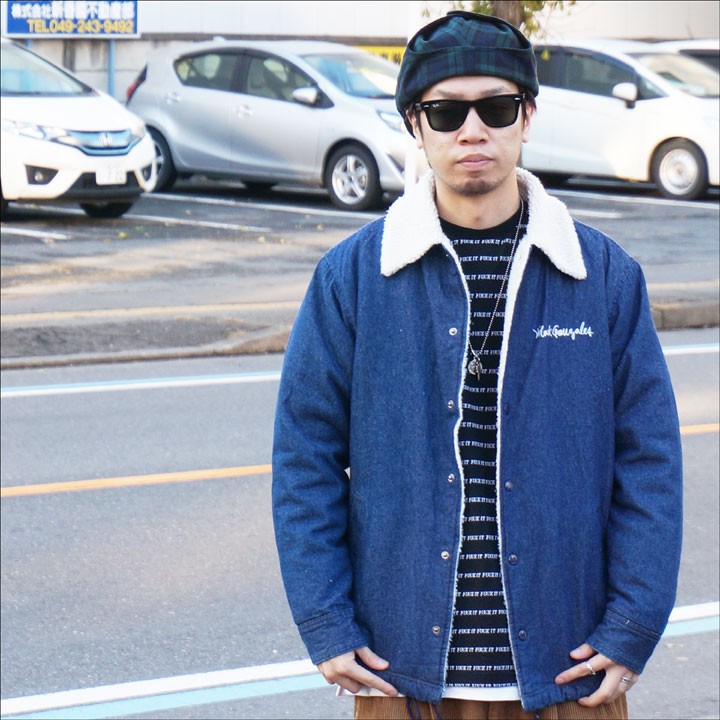 Mark Gonzales（マークゴンザレス） デニムコーチジャケット MARIA BOA