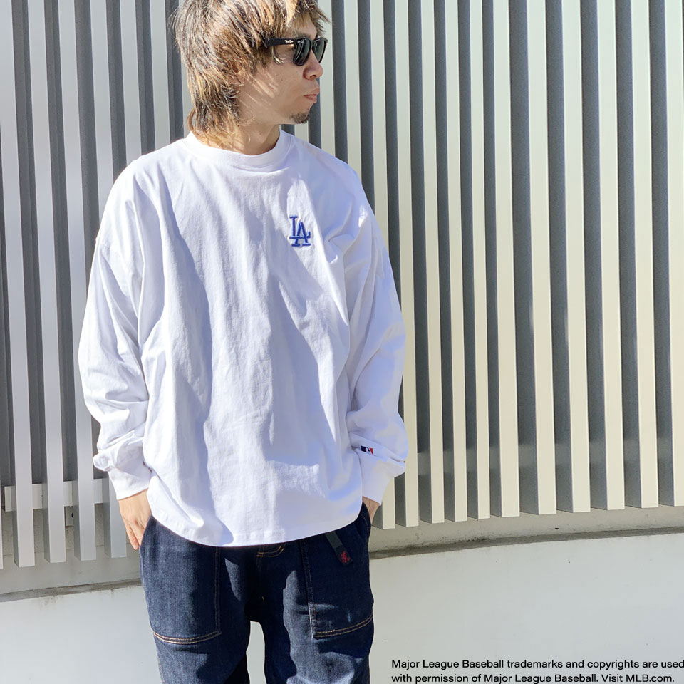 MLB 全3色 メジャーリーグベースボール ロンT BACK LOGO LS Tee