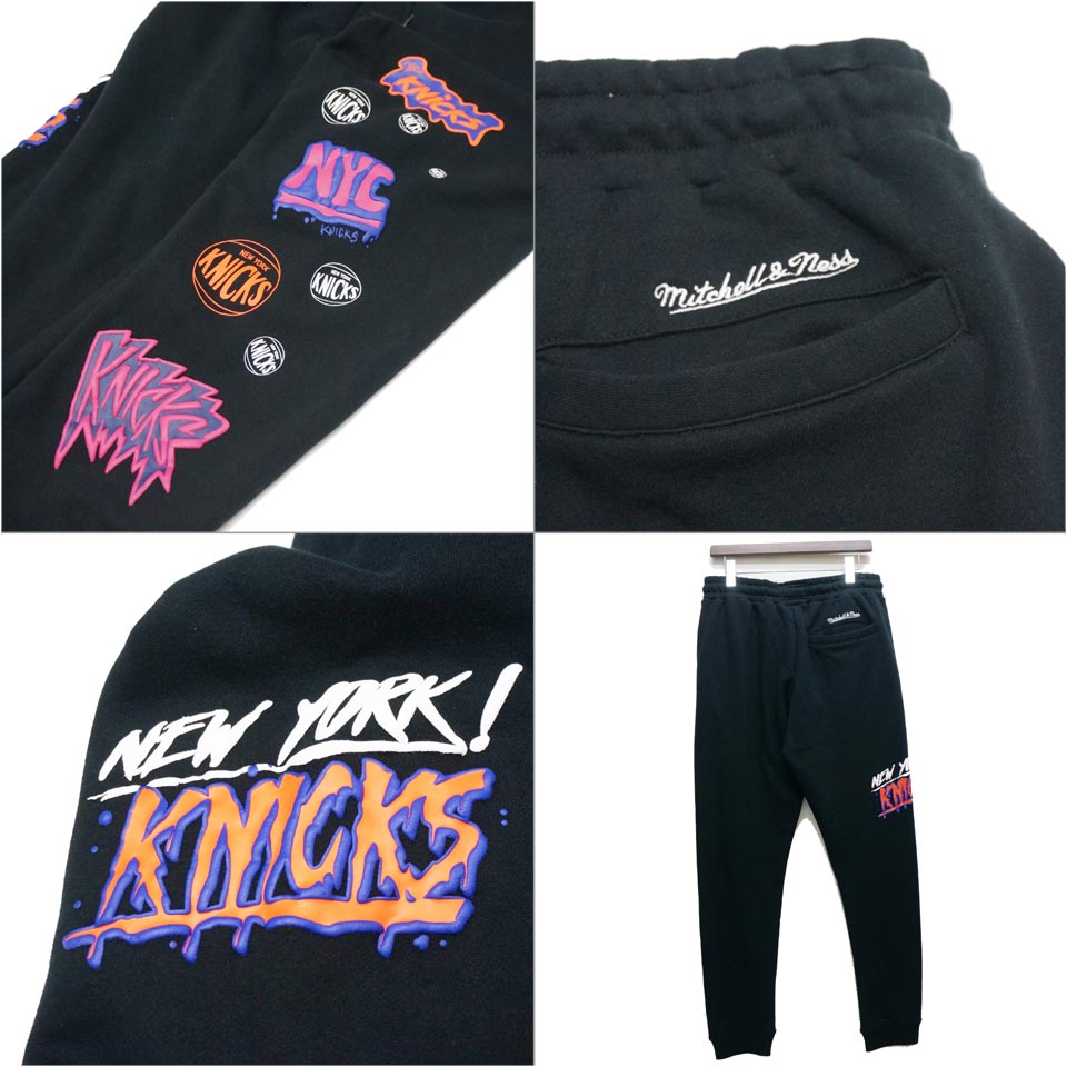 SALE セール ミッチェルアンドネス Mitchell&Ness スウェットパンツ ジョガーパンツ NBA SLAP STICKER SWEAT  PANTS - NEW YORK KNICKS ニックス