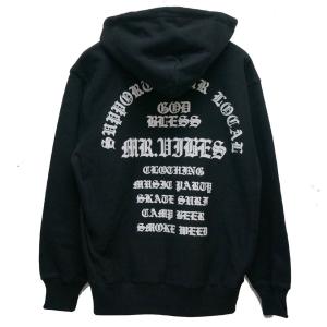 MRV by Mr.vibes ジップパーカー フーディー GOD BLESS ZIP HOODIE...