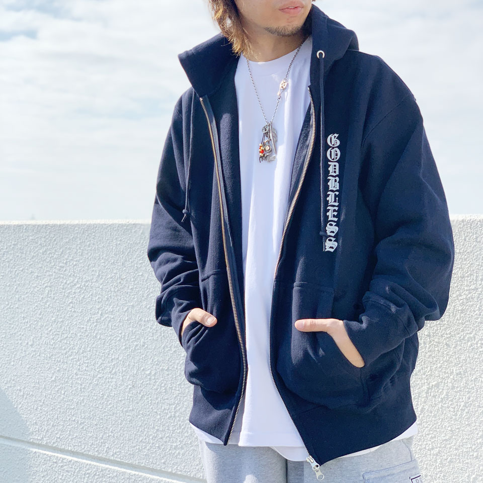weeki weeki ネイビー フルジップパーカー VIP限定トレカ付 ONCILY × WISH FOR EVER 】HEART COLLAB FULL-ZIP HOODIE