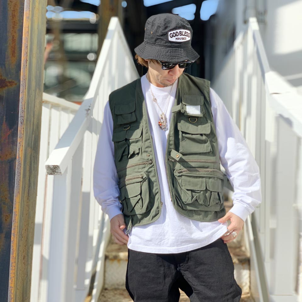 全4色 MRV by Mr.vibes バケットハット GOD BLESS BUCKET HAT