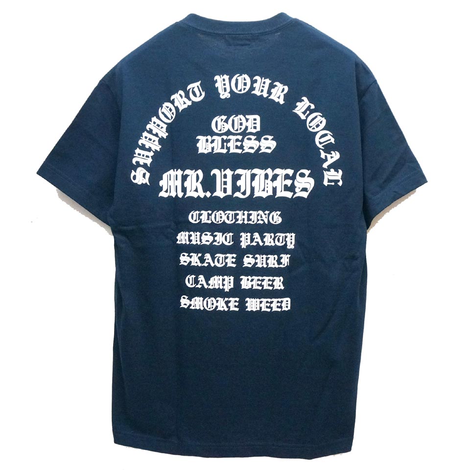 MRV by Mr.vibes Tシャツ GOD BLESS S/S Tee 半袖 オリジナル ネイ...