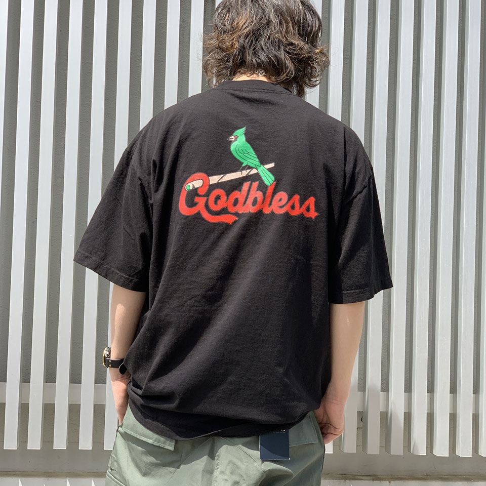 MRV by Mr.vibes Tシャツ CARDINALIS GOD BLESS S/S Tee  半袖 オリジナル ブラック/レッド 黒 BLACK/RED｜mr-vibes｜02