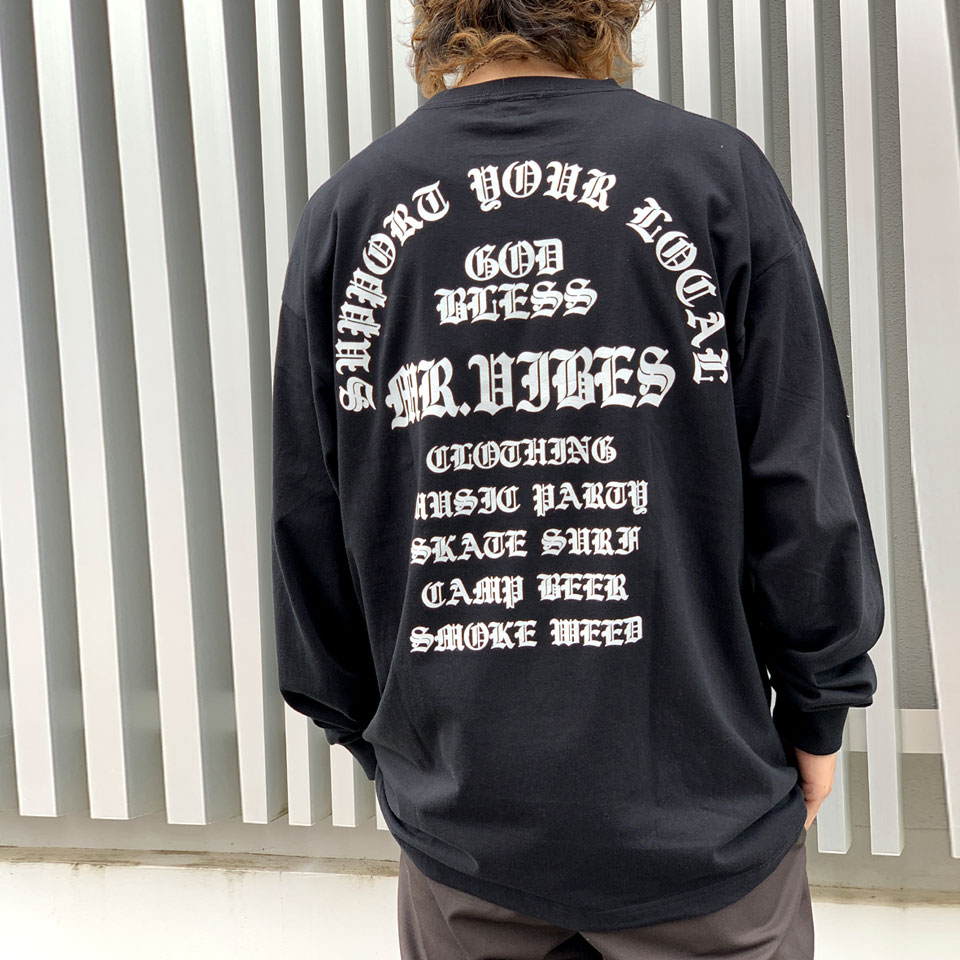 MRV by Mr.vibes ロンT Tシャツ OLD ENGLISH L/S Tee 2024 長袖