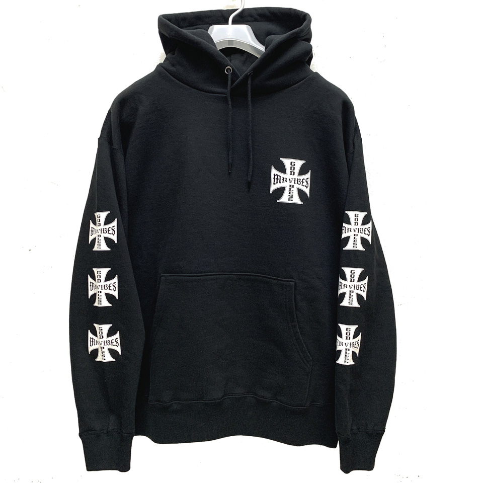 MRV by Mr.vibes パーカー フーディー IRON CROSS P/O HOODIE