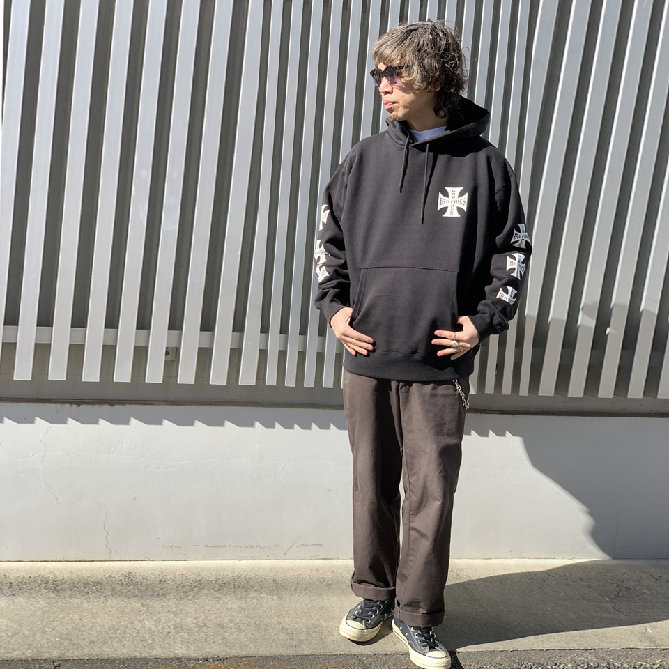 MRV by Mr.vibes パーカー フーディー IRON CROSS P/O HOODIE