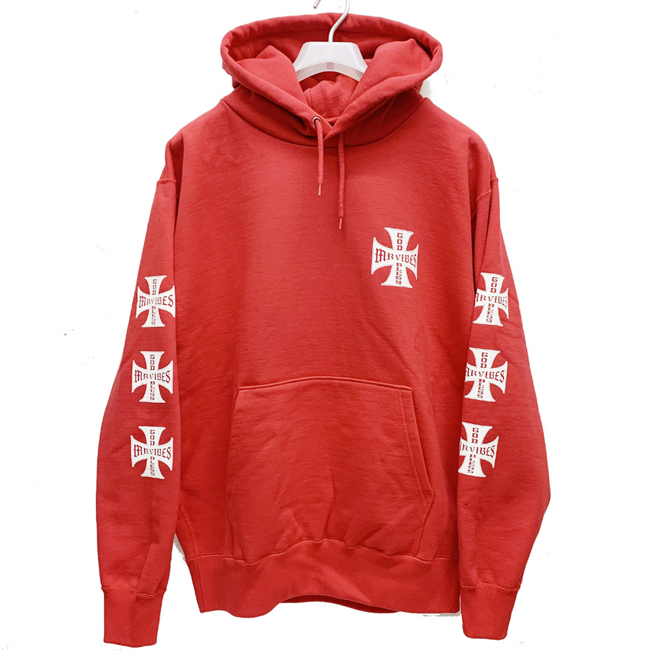 MRV by Mr.vibes パーカー フーディー IRON CROSS P/O HOODIE