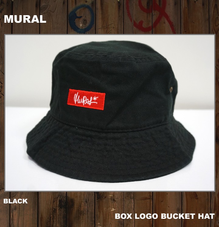 【re出品】ミューラル　バケットハット　ブラック MURAL ミューラル バケットハット メンズ ユニセックス M-L
