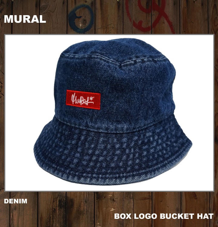 MURAL ミューラル バケットハット BOX LOGO BUCKET HAT ホワイト 白の