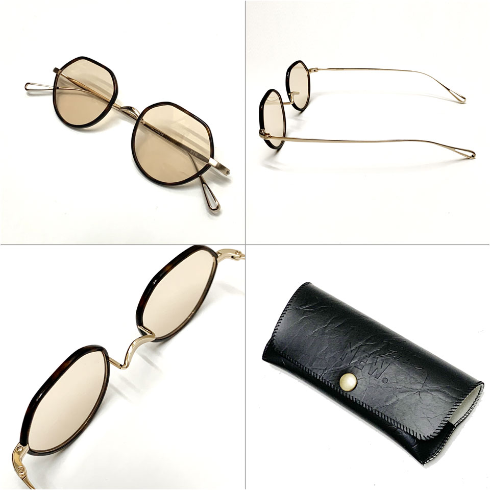 ニュー NEW. サングラス LOUISE C-2 メタルフレーム ゴールド/ブラウン