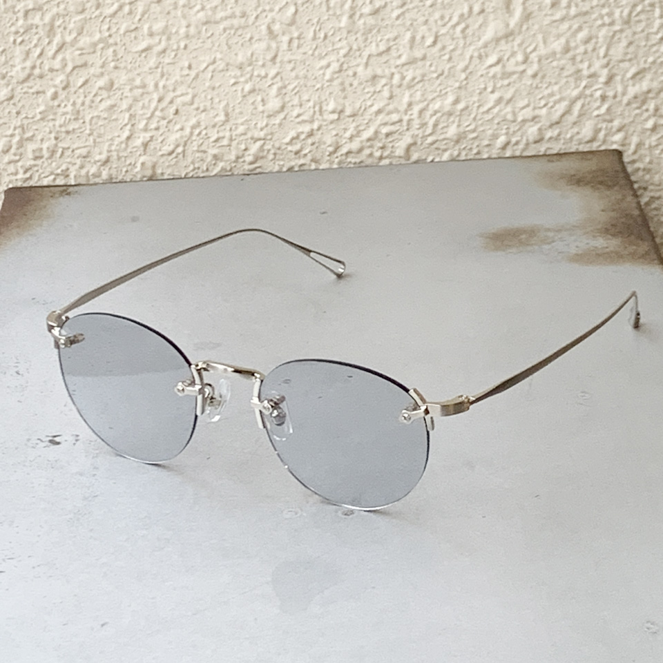 ニュー NEW. サングラス GOBER C-1 メタルフレーム 眼鏡 リムレス