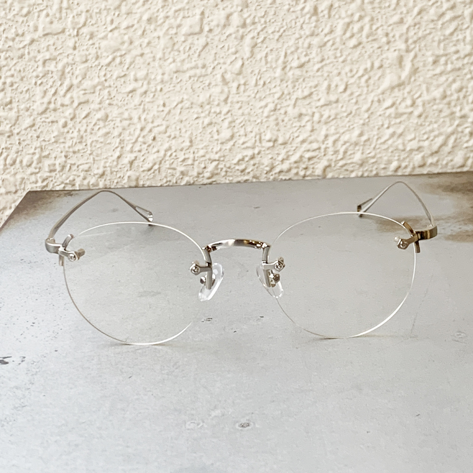 ニュー NEW. サングラス GOBER C-1b メタルフレーム 眼鏡 リムレス