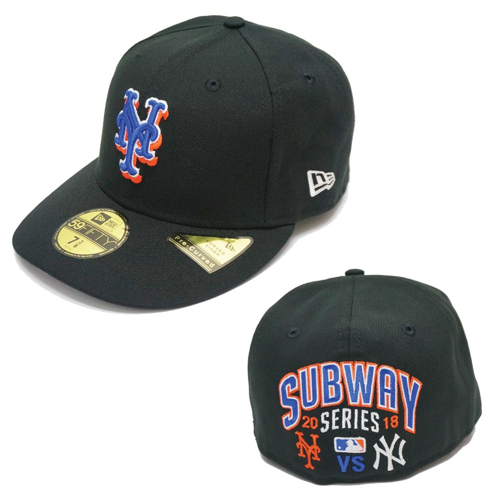 ニューエラ NEW ERA キャップ PC 59FIFTY MLB REAR EMBROIDERY FITTED CAP - METS  ニューヨークメッツ NEW YORK METS ブラック 黒 BLACK