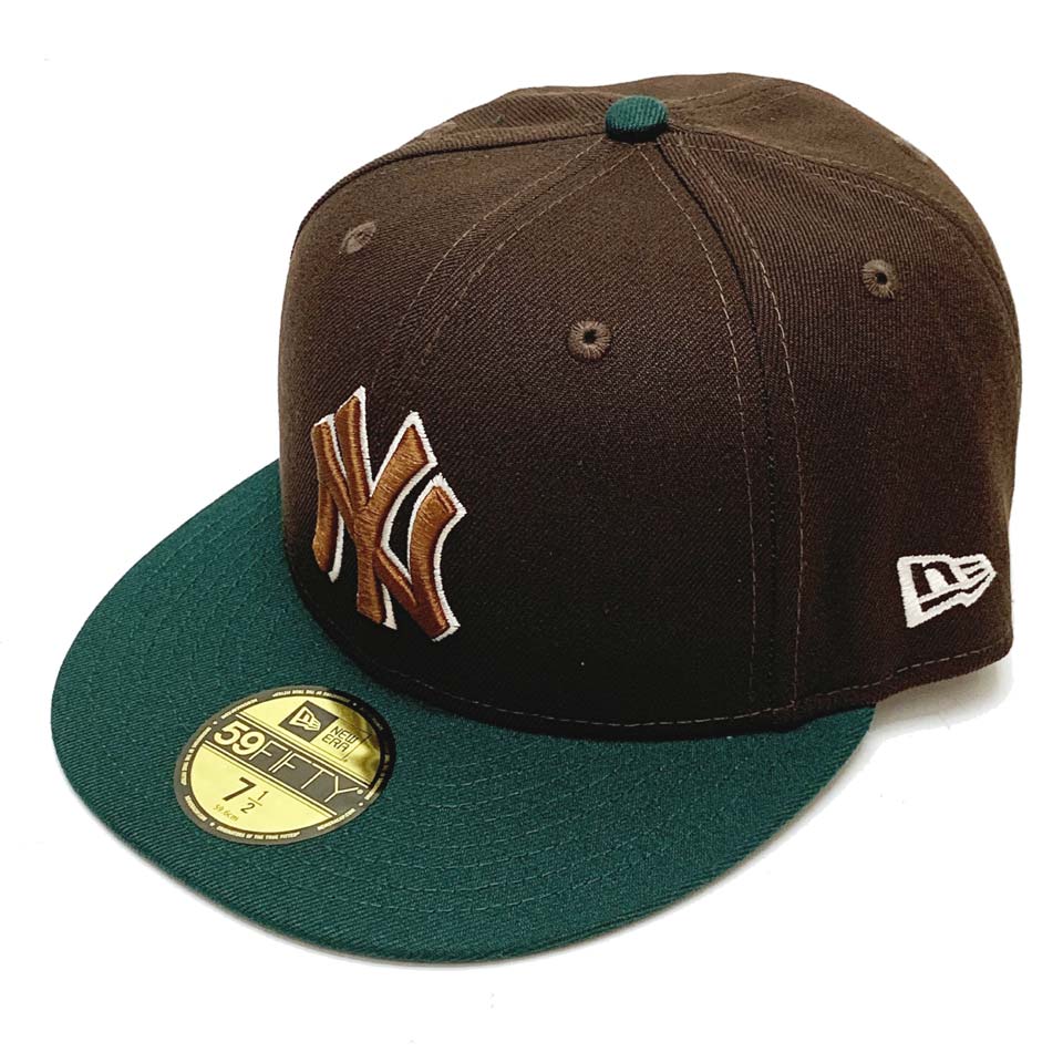 ニューエラ NEW ERA キャップ 59FIFTY Beef and Broccoli CAP - NY YANKEES ニューヨークヤンキース  ビーフ&ブロッコリー 帽子 ブラウン/ダークグリーン : newera2338 : Mr-vibes - 通販 - Yahoo!ショッピング