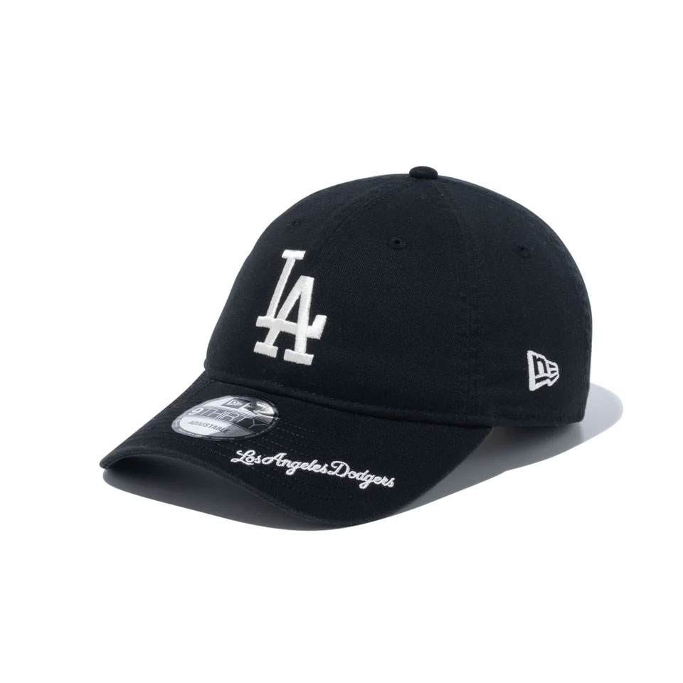 ニューエラ NEW ERA ローキャップ 9THIRTY MLB Visor Logo ロサンゼルス ドジャース LA DODGERS キャップ 帽子 ブラック 黒 BLACK｜mr-vibes｜02