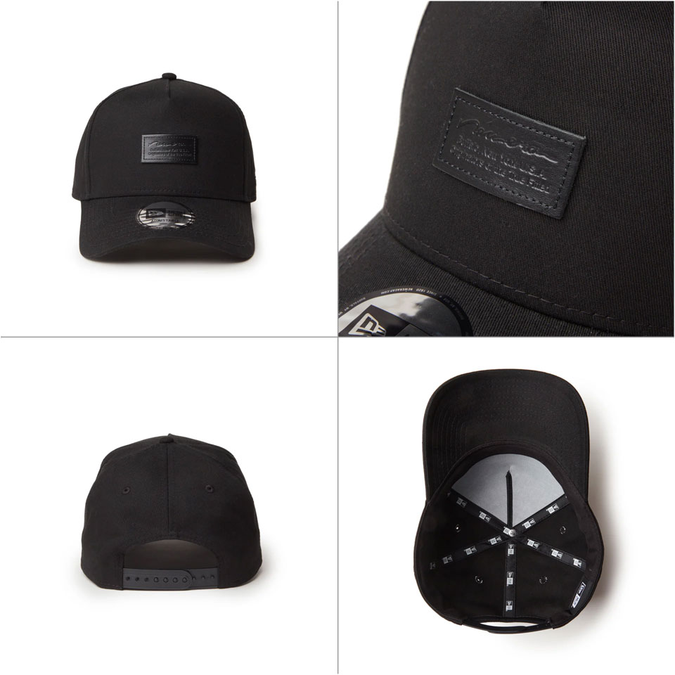 NEW ERA（ニューエラ） キャップ 9FORTY A-Frame Black Leather Patch