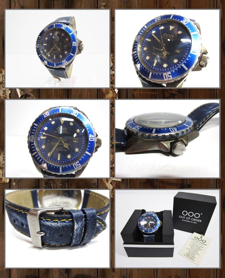 OUT OF ORDER アウトオブオーダー ダイバー風 時計 サブマリーナ □OUT OF ORDER ［アウトオブオーダー］ VINTAGE DAMAGED WATCH