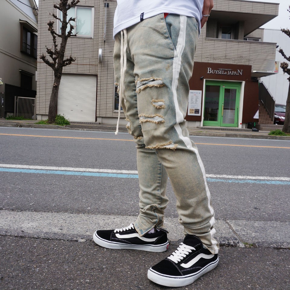 fear of god ライトブルー カーゴパンツ カーゴパンツ メンズ FEAR OF GOD(フィアオブゴッド) - 海外通販