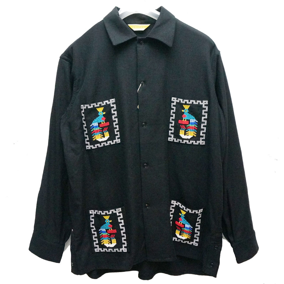 ペニーズ PENNEY'S 長袖シャツ GUATEMALA SHIRT グアテマラシャツ 刺繍
