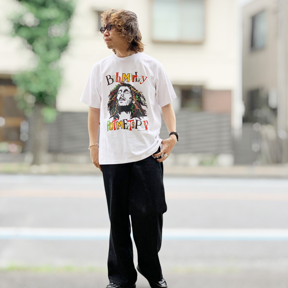 ポットミーツポップ POT MEETS POP Tシャツ Bob Marley NATTY DREAD SS